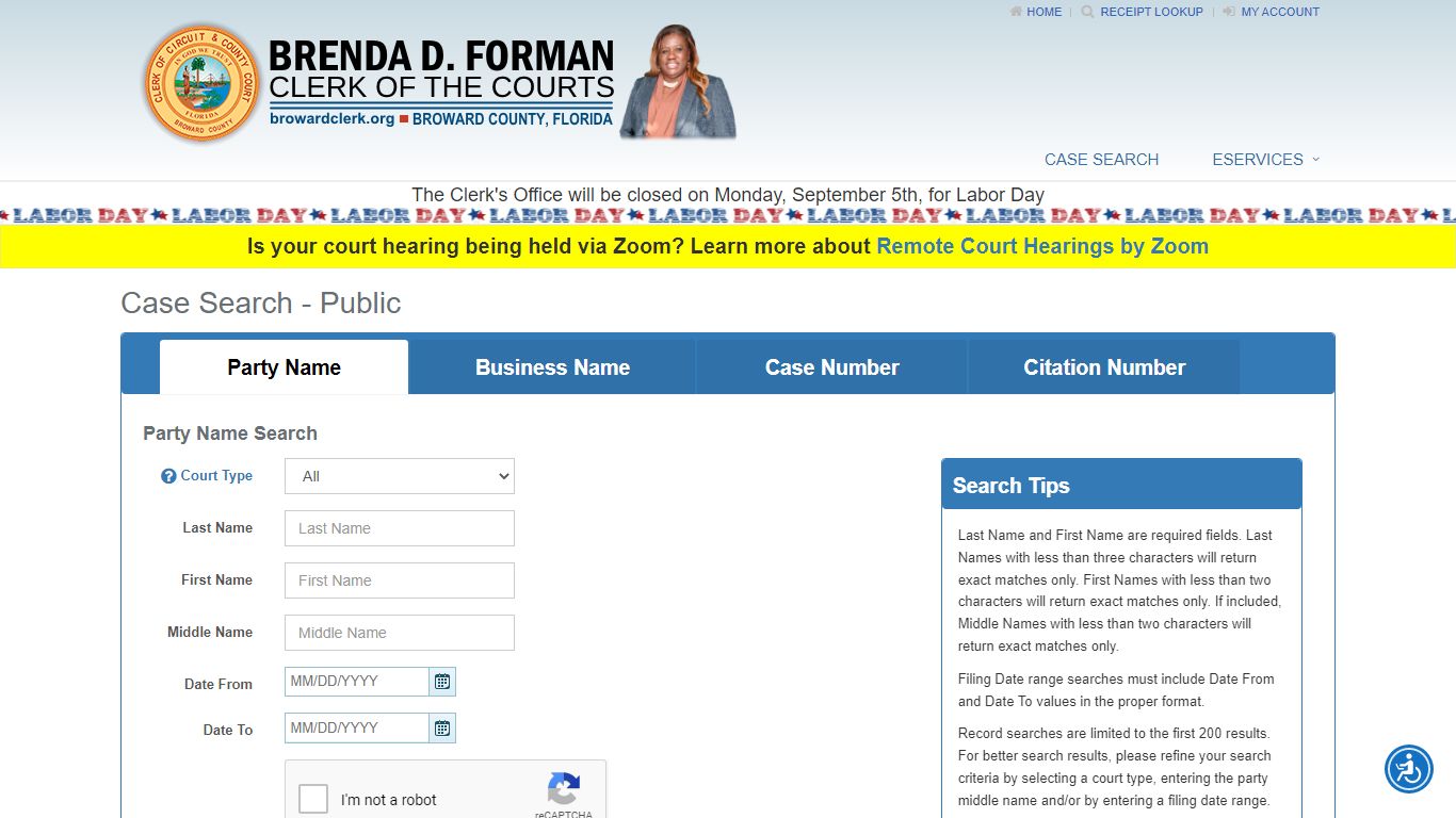 Case Search - Public - Broward County Clerk of Courts